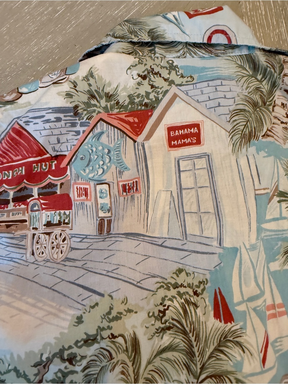 Sleeveless Vintage Tropical Beach Button-Front Tank Top Medium - Picture 11 of 12